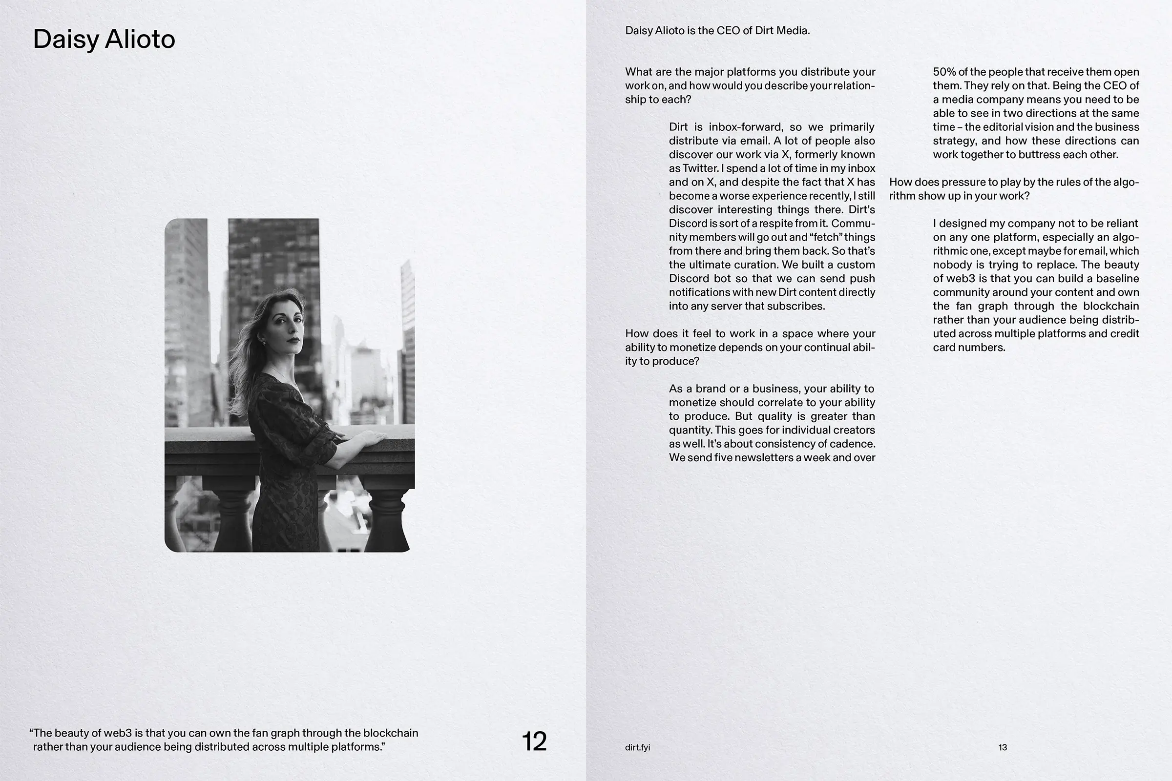 Second page spread of the zine