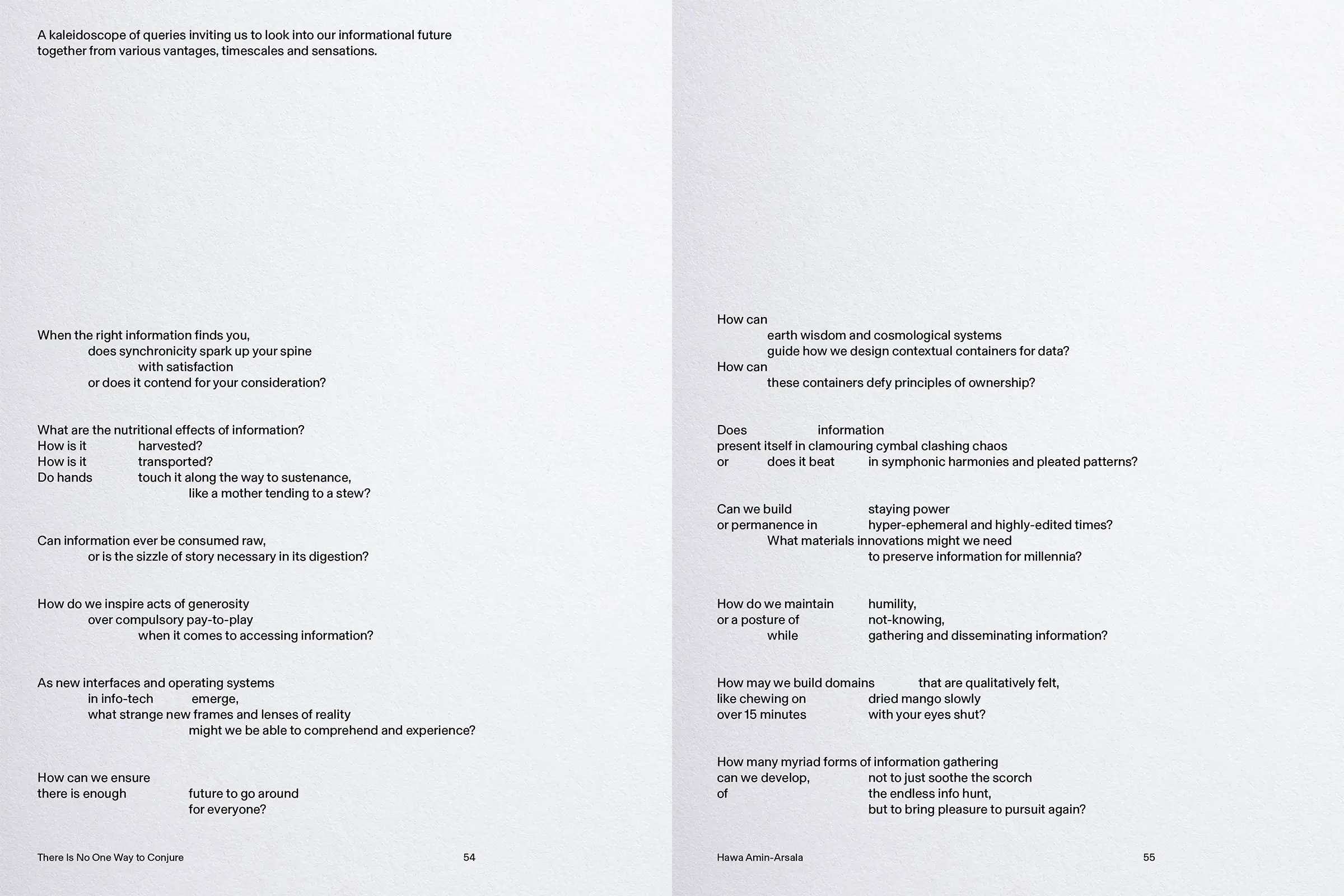 Sixth page spread of the zine